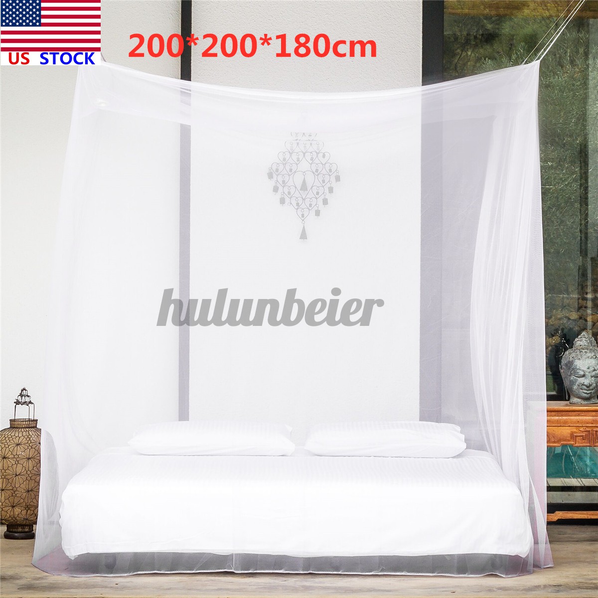 Mùng Lưới Chống Muỗi Kích Thước 200x200 X 180cm