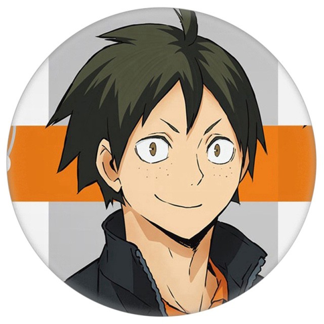 (m04) Huy hiệu cài áo IN HÌNH Haikyuu!! Vua bóng chuyền anime chibi dễ thương tiện lợi