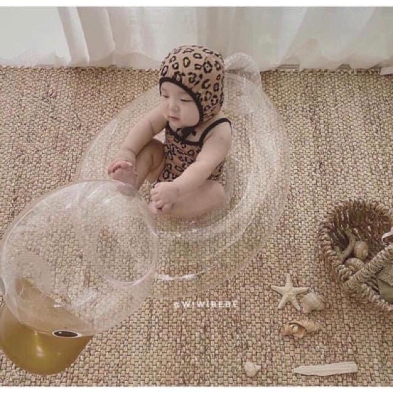 Phao Vịt Trong Suốt Cho Bé Iu