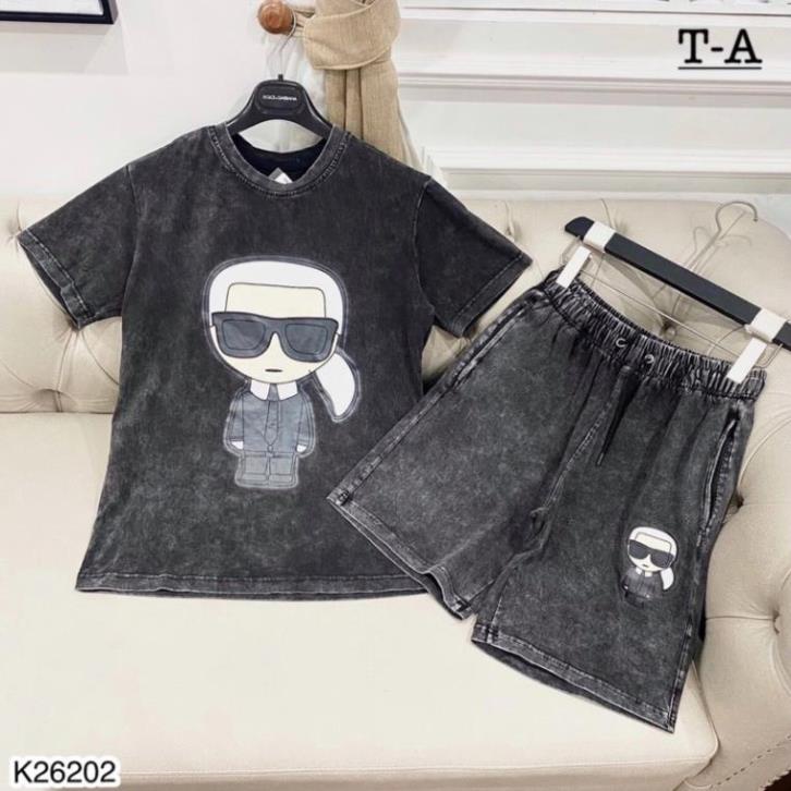 [Sẵn Hàng] Bộ Quần Áo Nam Fendi Vải Cotton loang Mát Mịn - Bộ Nam Fendi Hình In Cao Cấp