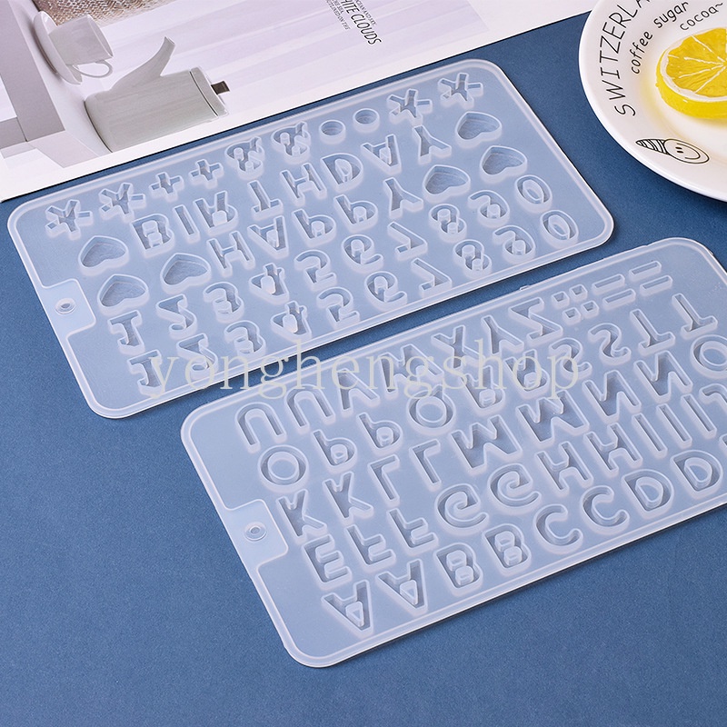 Khuôn Silicone Làm Trang Sức Hình Chữ Cái Tiếng Anh