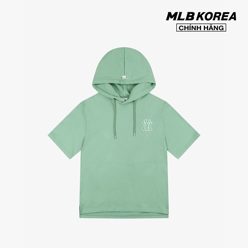 MLB - Áo hoodie tay ngắn phối mũ trùm Mega Logo 31HD52131-50K