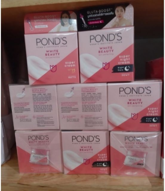 (50g Mẫu Mới 2020) Kem Dưỡng Trắng Da Ban Ngày Ban Đêm Pond's White Beauty