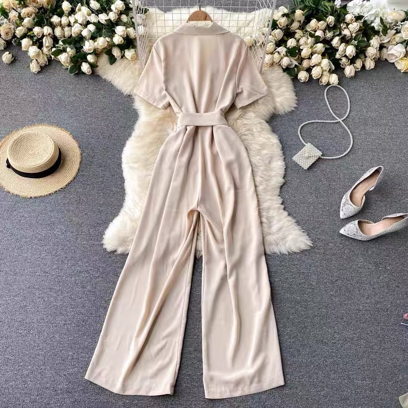 JUMSUIT DÀI CỔ SƠ MI SANG TRỌNG