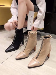 Giày boots da
