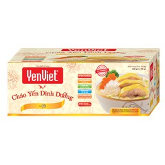 CHÁO YẾN VIỆT THÙNG 30 GÓI MẪU MỚI VỊ THỊT BẰM, GÀ, CHAY RAU NẤM