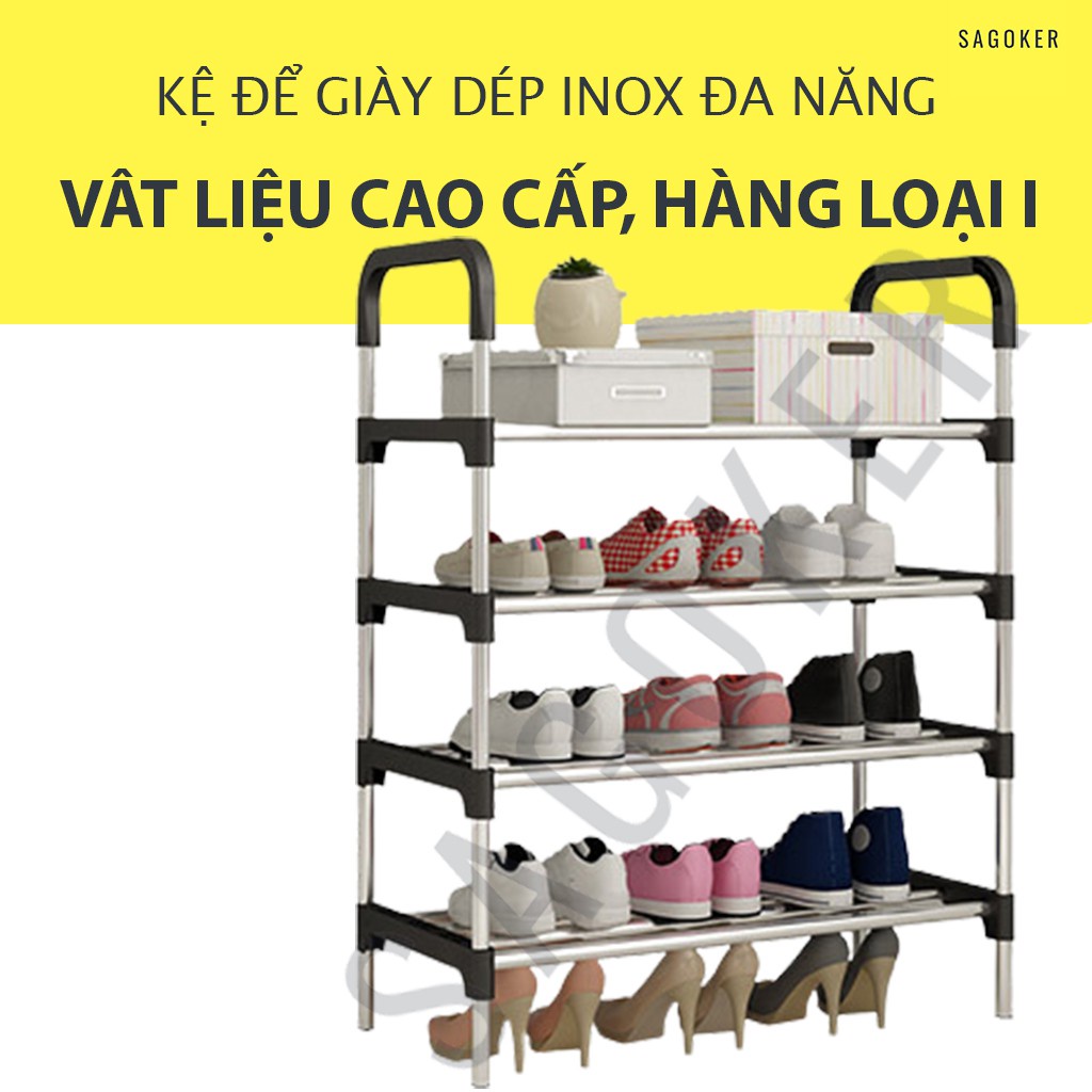 KỆ GIÀY INOX 5 TẦNG SIÊU CHẮC CHẮN VÀ BỀN ĐẸP