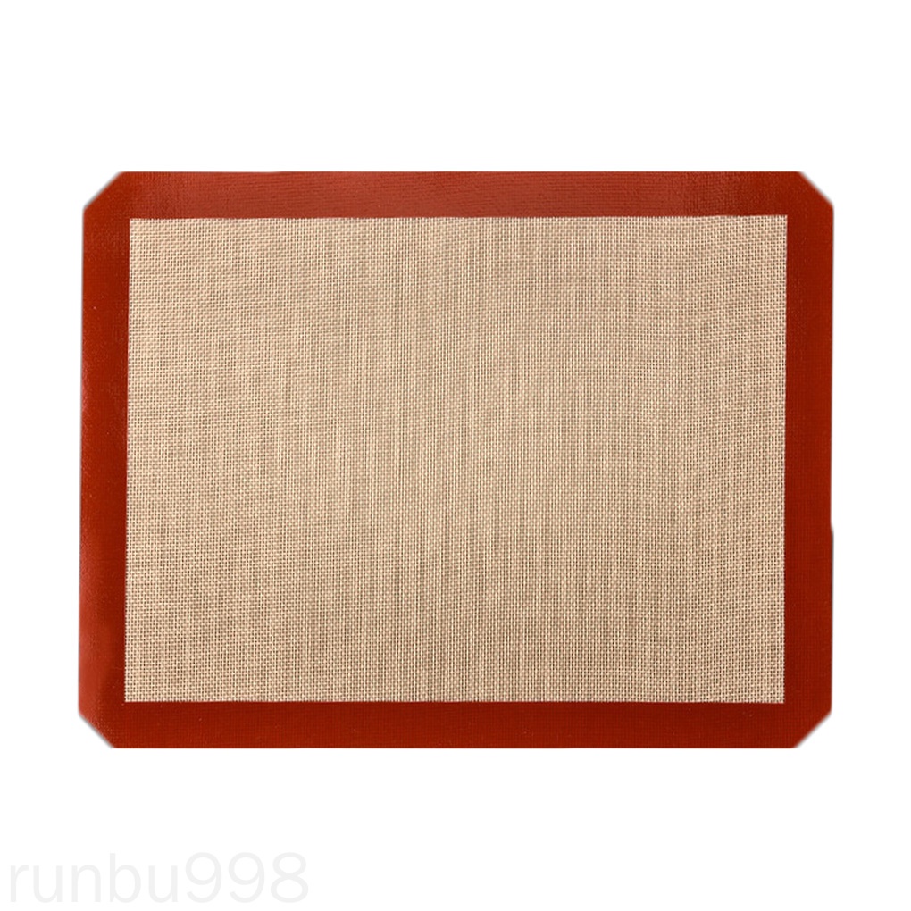 Tấm Lót Nướng Bánh Bằng Silicone Sợi Thủy Tinh Chịu Nhiệt Chống Dính Có Thể Tái Sử Dụng Runbu998