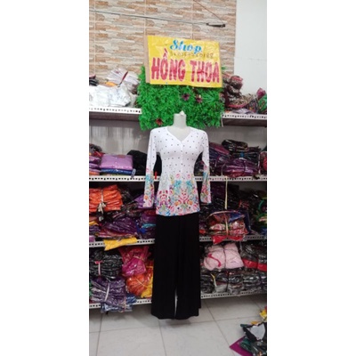 Áo Bà 3in hoa ly 4d không kèm quần