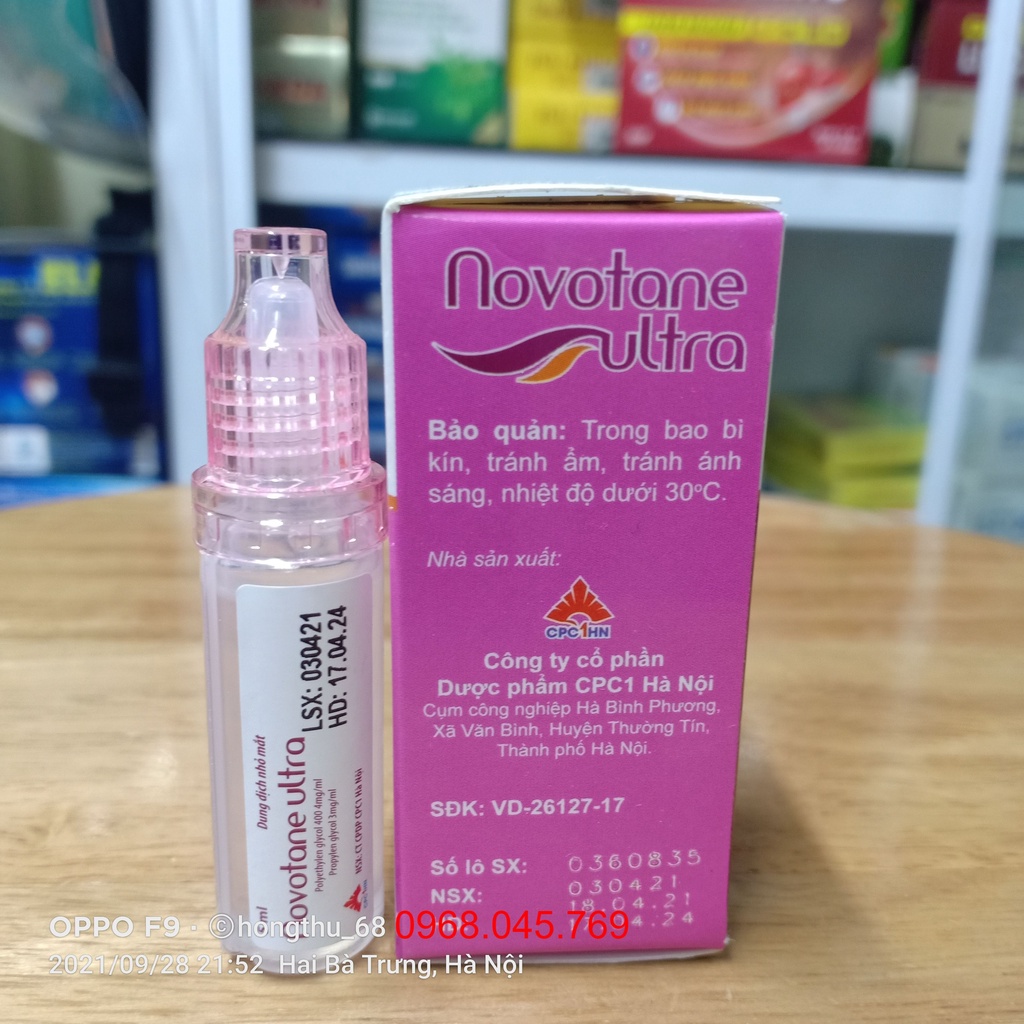 Novotane Ultra - Nước mắt nhân tạo 5ml