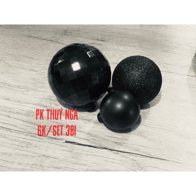 10 bi bộ 3 viên màu đen-Q2729