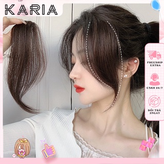 Tóc giả kẹp mái bai dài phong cách hàn quốc, tóc mái bay giả sang chảnh cho nữ