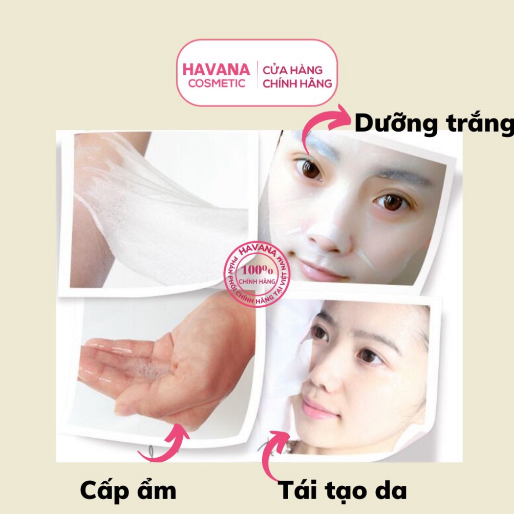 Mặt nạ giấy cấp ẩm dưỡng trắng da nội địa trung HA Images Bioaqua