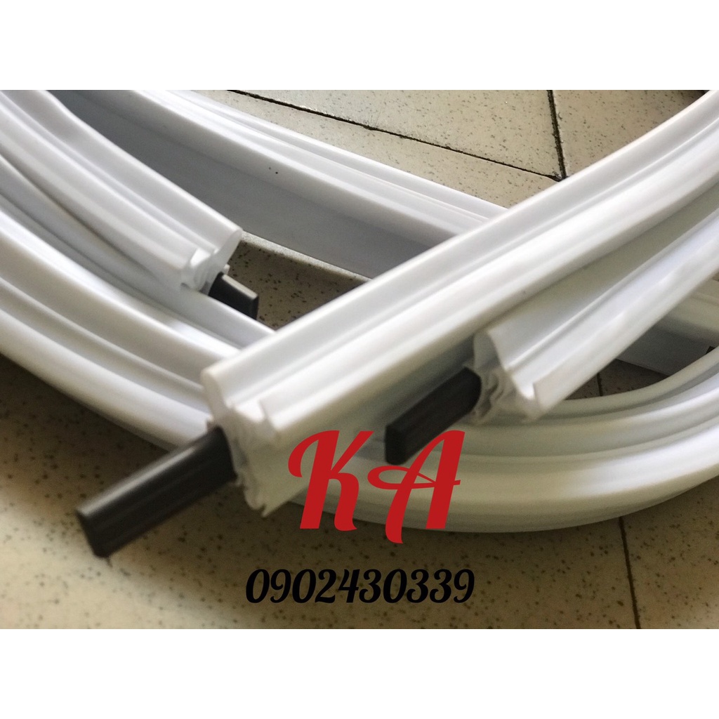 Ron tủ lạnh kiểu Gài gắn sẵn nam châm 1m8 – Gioăng tủ – Zoăng tủ lạnh