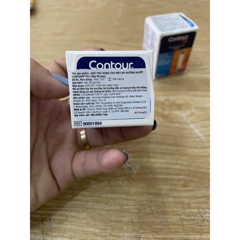 Que thử đường huyết Contour TS