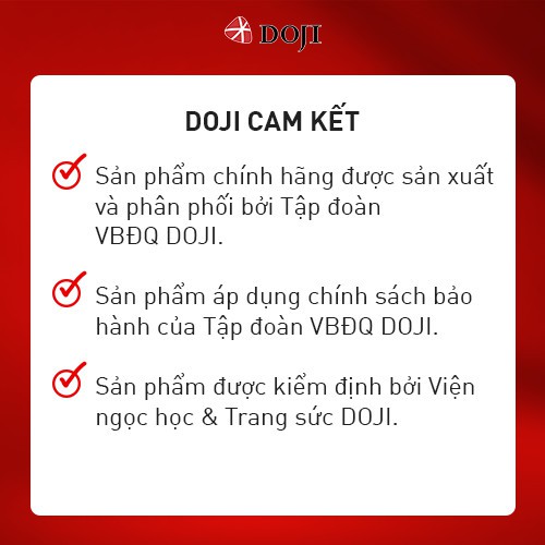 Quà tặng Kim Bảo Phúc DOJI - Cài áo Phật hình lá bồ đề DJDE0605HHBD