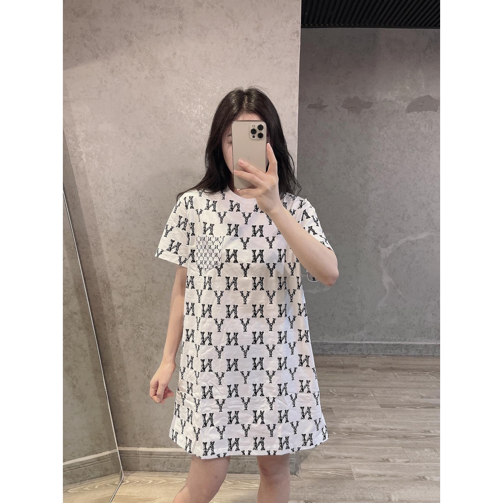 Ảnh thật - Đầm MLB Monogram Mix Pocket - Full tag, code