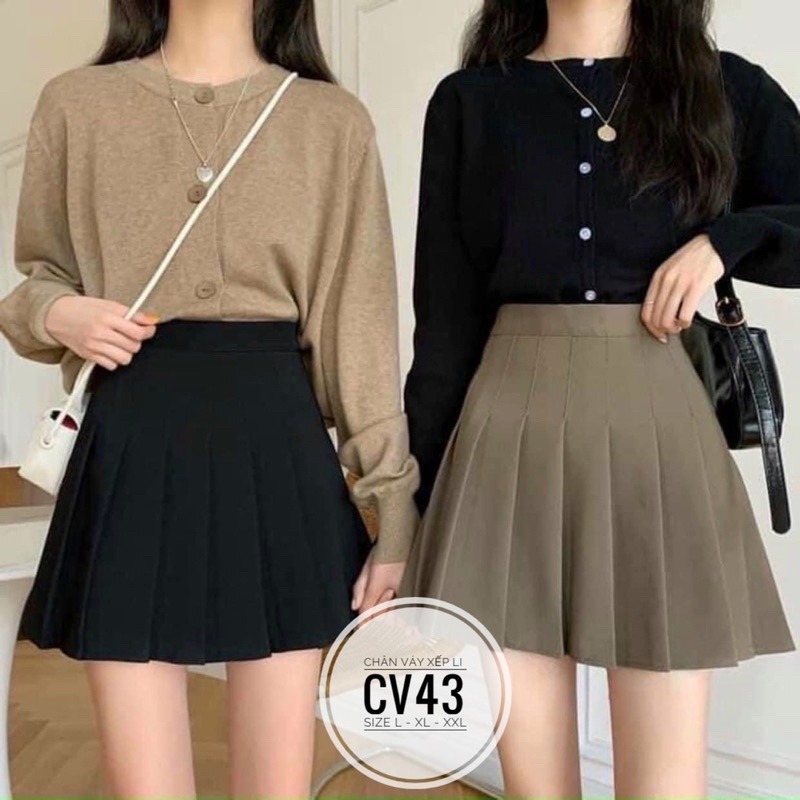 Bigsize Chân váy xếp li CV43