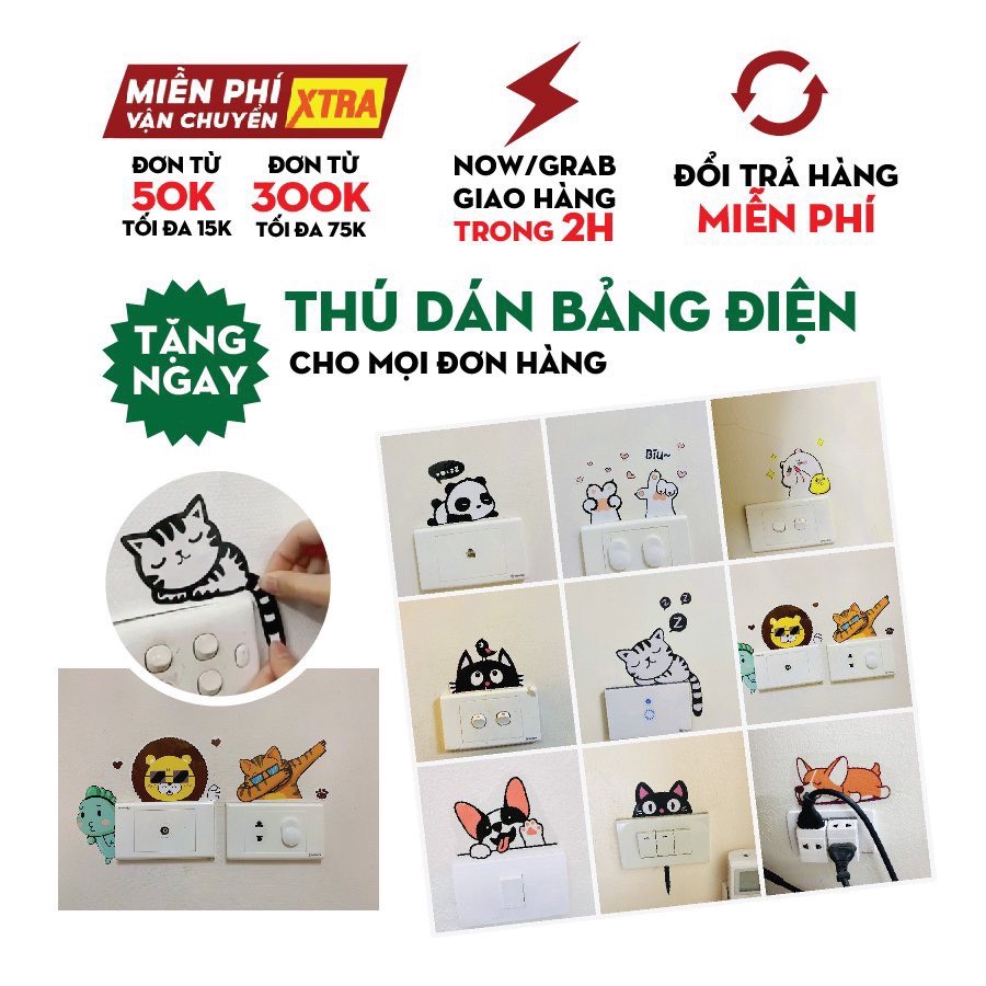 Combo 18 tấm A4 Decal RETRO dán Decor phòng, tường vintage cá tính 1100