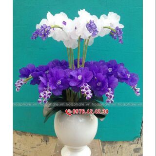 Nguyên liệu chậu hoa đá pha lê