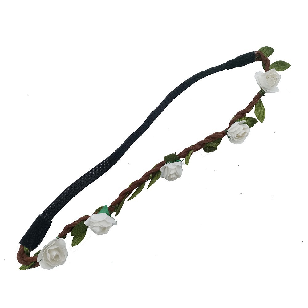 Băng đô dây thun đính hoa nhí