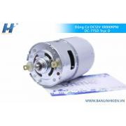 Động Cơ 775 12-24VDC 10000RPM DC-775D Chế Máy Khoan, Máy Cắt Siêu Khỏe trục D làm robot dò đường, .