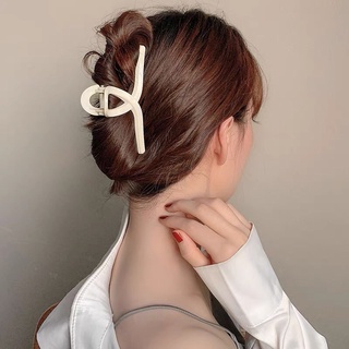 [ Mã MONSST giảm 10% cho đơn từ 0đ ] Kẹp càng cua, kẹp tóc the mon bản dài trắng sữa