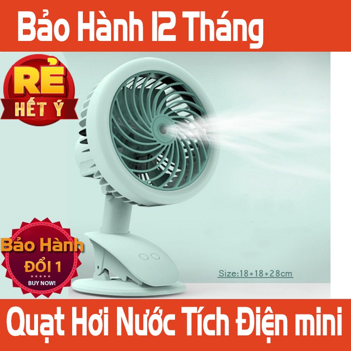 Quạt Tích Điện Phun Sương Hơi Nước Tạo Ẩm [BảoHành 12 Tháng]