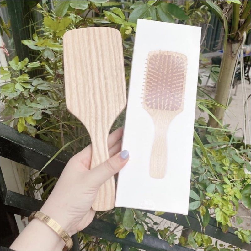 ⭐Lược gỗ massage da đầu Weilaiya giúp tuần hoàn máu não, kích mọc tóc⭐