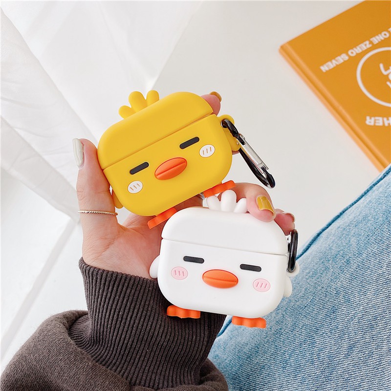 Case Airpods Chú Gà không cảm xúc cho AirPods 1/2/Pro - airpod case