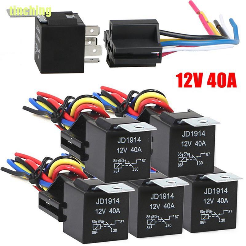 Rơ Le Tự Động Chất Lượng Cao Tinching11 12v 5pin 40a 12v 5pin