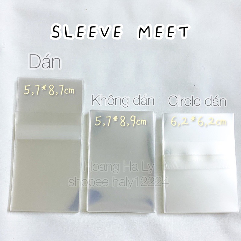 SLEEVE BỌC CARD/BÀI SIZE 5,7*8,7cm
