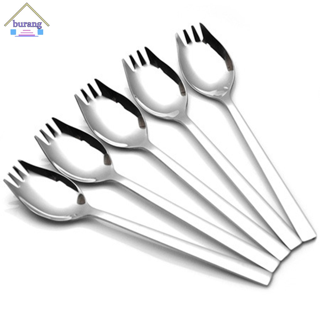 Muỗng Thiết Kế Dạng Nĩa Đa Năng Bằng Thép Không Gỉ