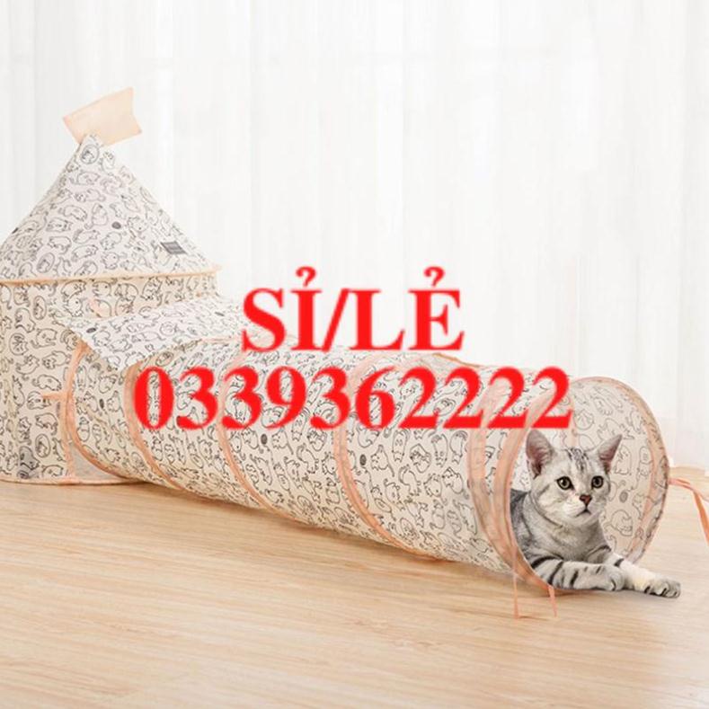 Đồ chơi đường hầm xếp gọn được cho mèo cưng  HAIANHSHOP