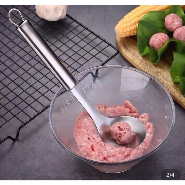 THÌA LÀM MỌC VÀ THỊT VIÊN BẰNG INOX 304 SIÊU TIỆN LỢI