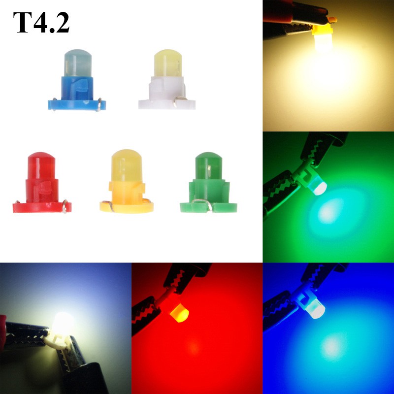 Set 10 Đèn Led Kevanly T5 B8.5D T3 T4.2 T4.7 Gắn Bảng Điều Khiển Xe Ô Tô Chất Lượng Cao