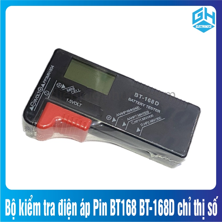 Bộ kiểm tra điện áp Pin BT168 BT-168D loại chỉ thị số hiển thị lên màng hình LCD