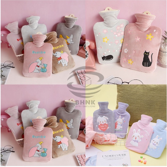 Túi chườm vải nhung sưởi bụng nóng lạnh giữ nhiệt hình thú đáng yêu làm ấm cơ thểmeomeoúi Chườm nóng lạnh đa năng, chườm