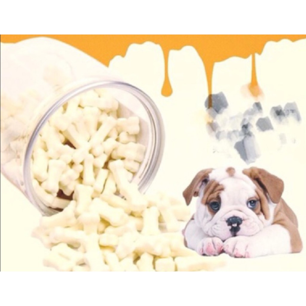 Bịch 20 viên Kẹo xương sữa dê bổ sung canxi cho chó, mèo, hamster