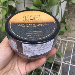 MẶT NẠ HẤP DẦU PHỤC HỒI TÓC HƯ TỔN SIÊU MỀM MƯỢT ARGAN DELUXE 250ML