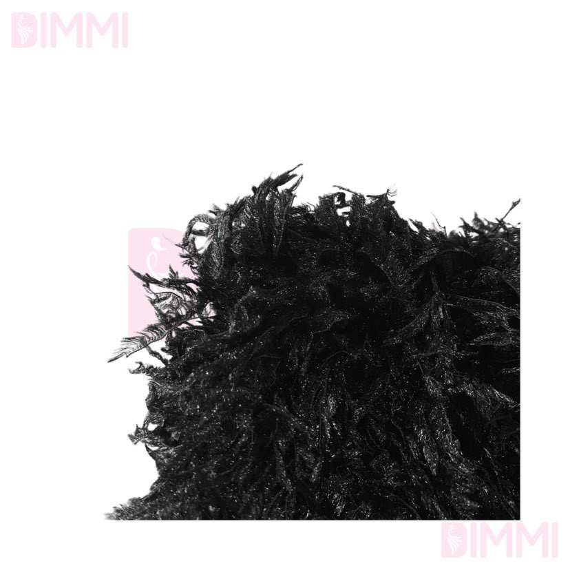 Set Áo Lông Và Chân Váy Sequin Viền Lông