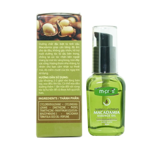 Tinh Dầu Macadamia Chống Rối Tóc M.PROS 30ml