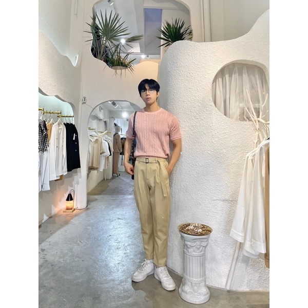 QUẦN BAGGY KAKI XÁM KEM
