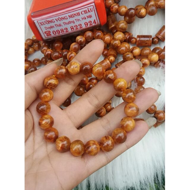 Vòng gỗ nu huyết long 10 li