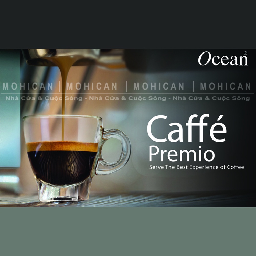 Ly thủy tinh có quai Ocean Cafe Espresso Cup 70ml, cốc thủy tinh nhỏ Thái Lan dễ thương uống trà, cà phê OCEG-P02442