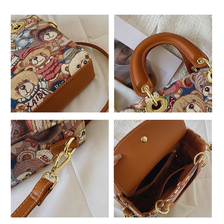 Túi Xách Thời Trang Đường Phố Phương Tây Cá Tính Dễ Phối Đồ Cho Nữ