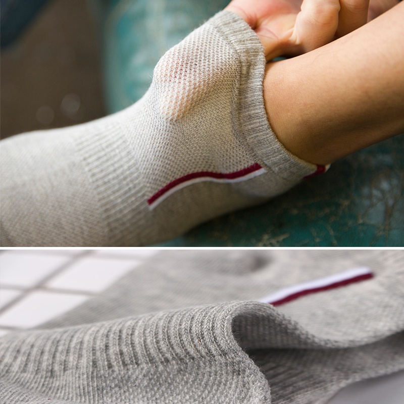 Bộ 5 Đôi Vớ Thể Thao Bằng Cotton Thoáng Khí Cho Nam Size 38-48