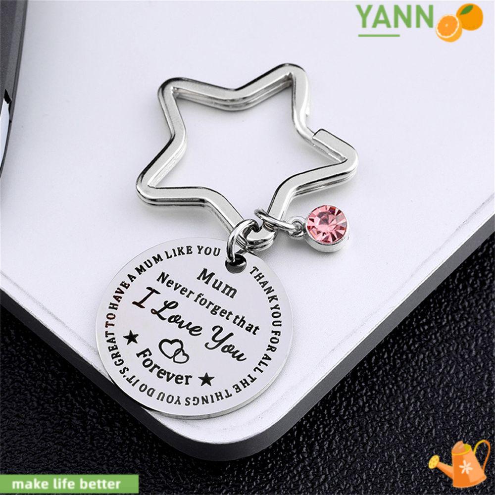 Móc Khóa Tròn Khắc Họa Tiết Chất Liệu Inox Dùng Làm Trang Sức 1