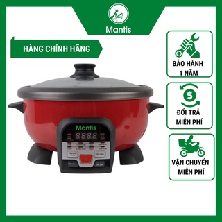 Nồi Lẩu Đa Năng Điện Tử Mantis 3.5 lít Chống Dính Có Tính Năng Nấu Cơm