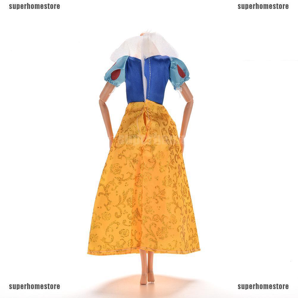 1 Đầm Công Chúa Bạch Tuyết Cho Búp Bê 11 "